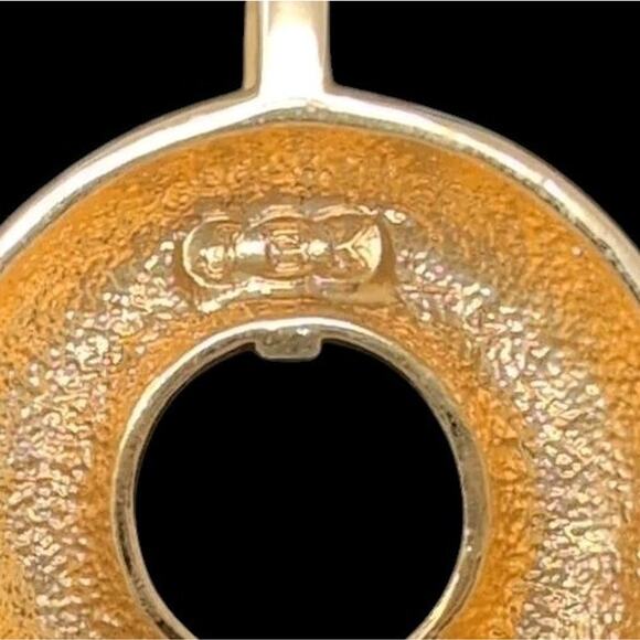 Camrose & Kross JBK Jacqueline Kennedy Necklace Turquoise Enamel Gold Tone COA - Picture 7 of 15